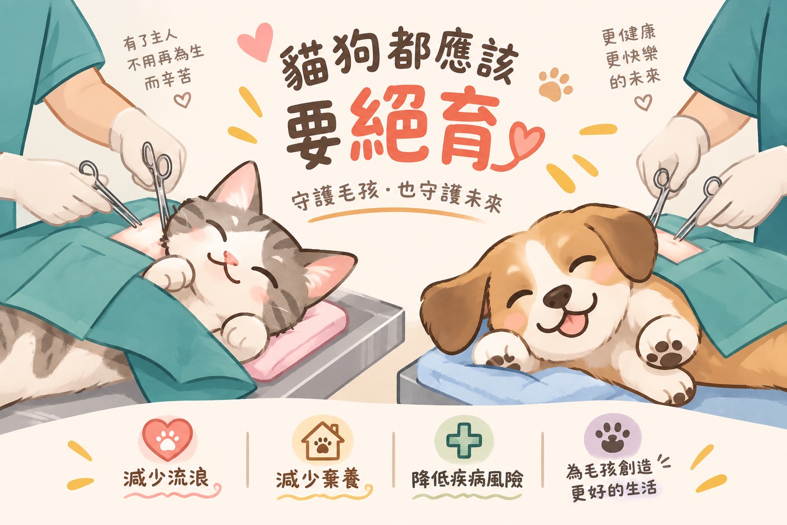 115年度屏東縣家犬家貓絕育補助將於115年7月29日(週三)開始接受申請 圖片