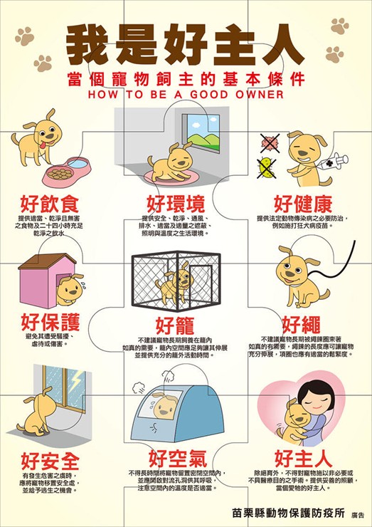 飼主應落實照護責任，愛牠就請善待牠！ 圖片